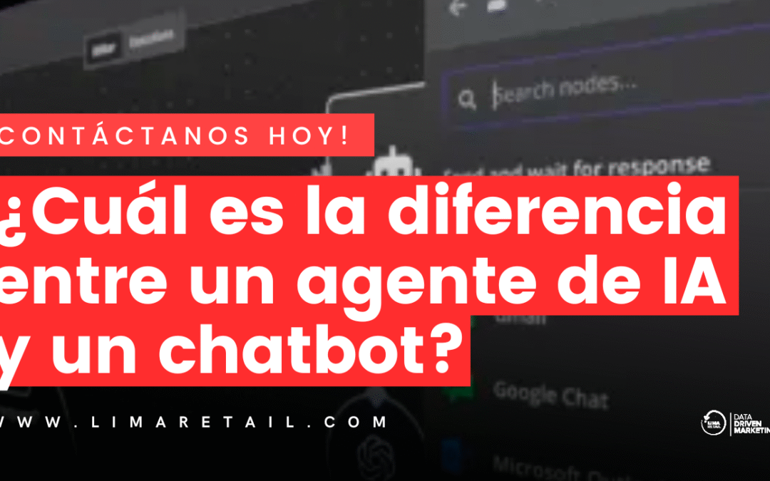 ¿Cuál es la diferencia entre un agente de IA y un chatbot?